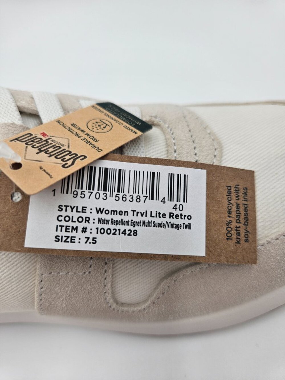 NWT TOMS Women’s TRVL LITE Retro Runner | Natural Egret Suede | Size 7.5 - Picture 12 of 12